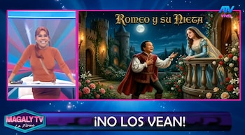 Magaly ironiza sobre relación de Melcochita y Heydi Amado: “¿En qué momento pasó esto?”. Captura: Magaly TV La Firme.