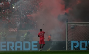 Así lució el estadio durante