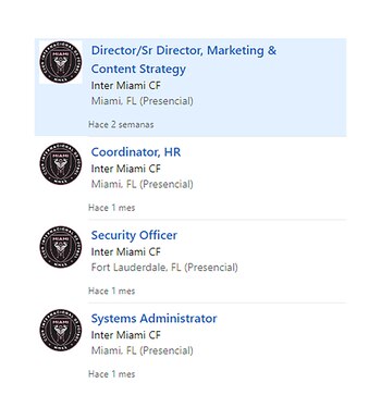 Los puestos a llenar en