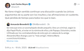 Luis Carlos Reyes respondió con