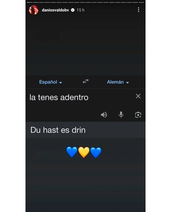 La historia que subió Daniel