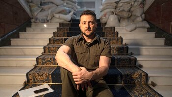 Ukrainian President Volodymyr Zelenskyy speaks