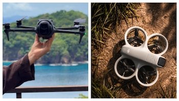 Agunos de los modelos que vende la marca DJI