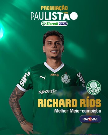 Richard Ríos jugó 14 partidos