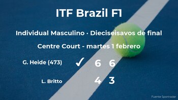 El tenista Gustavo Heide gana