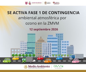 Contaminación por ozono obliga a Fase 1 en el Valle de México, así queda el Hoy No Circula. (Foto: CAMe)