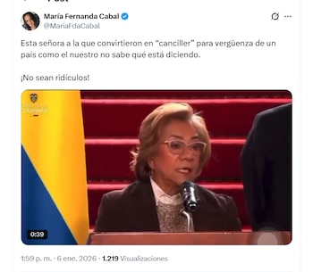 La senadora María Fernanda Cabal