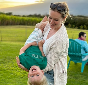 Arielle con uno de los