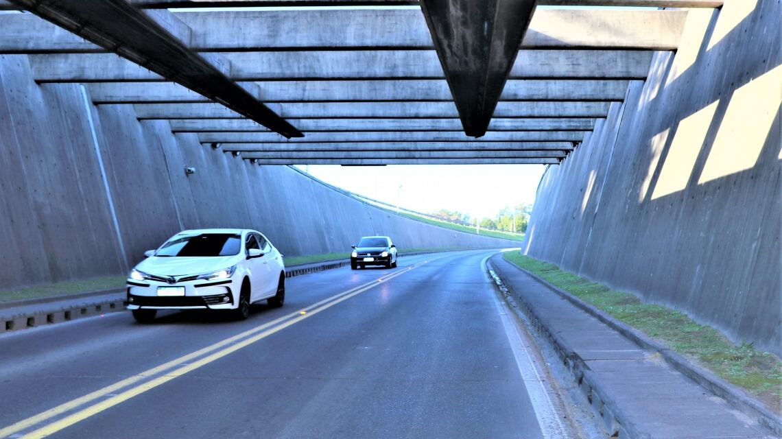 El hombre fue interceptado en un puesto de control cercano al tunel subfluvial