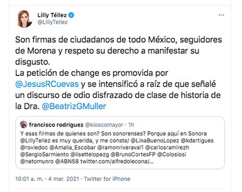 (Captura de pantalla: Twitter @LillyTellez)