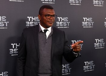 Marcel Desailly, exfutbolista francés, durante la gala de los premios The Best. (Andrew Boyers / Reuters)