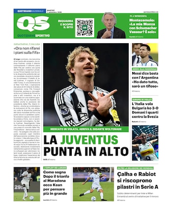La portada de Quotidiano Sportivo
