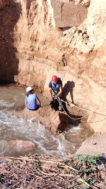 Un sistema de cuerdas, arneses