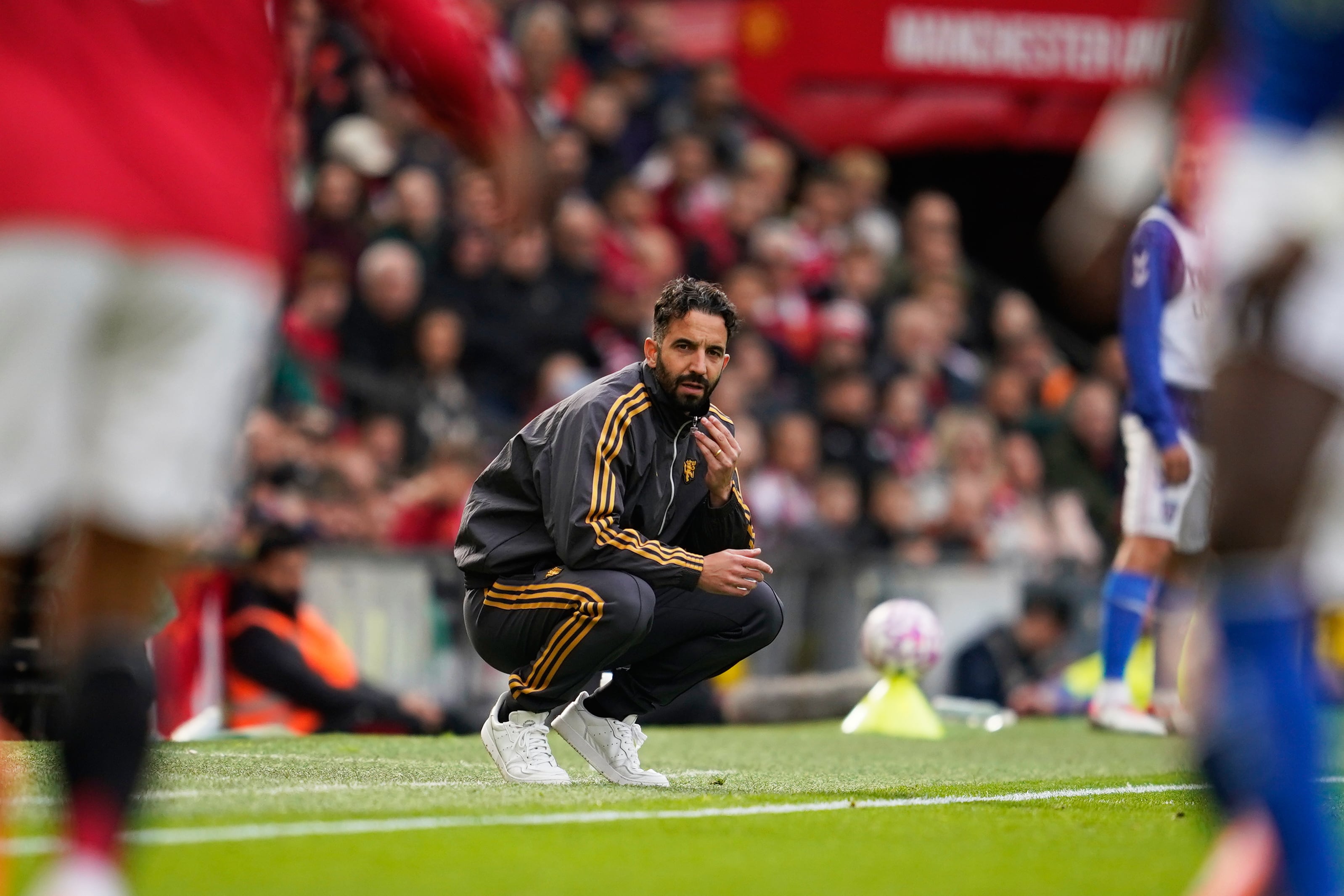 Rúben Amorim reconoció que cometió muchos errores en su etapa en el Manchester United (AP Foto/Dave Thompson)