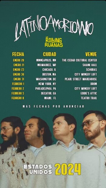Fechas de la gira en