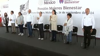 La presidenta presentó en Michoacán