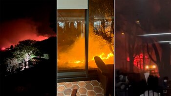 Las impresionantes imágenes del incendio