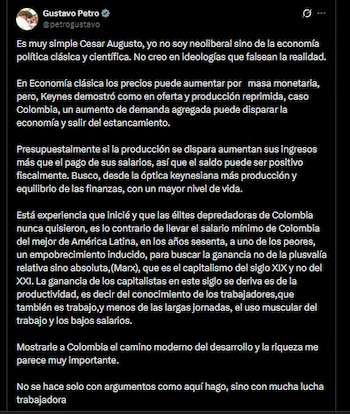 La respuesta de Gustavo Petro