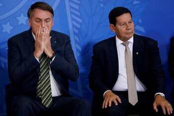Jair Bolsonaro junto a Hamilton