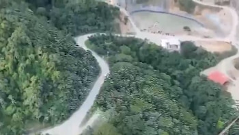Mina de extracción de oro en Miramar, distrito del cantón de Montes de Oro, en Puntarenas.
