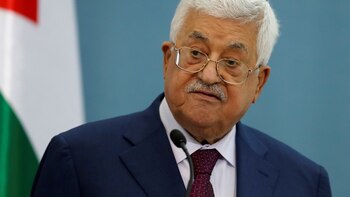El presidente palestino, Mahmud Abás,