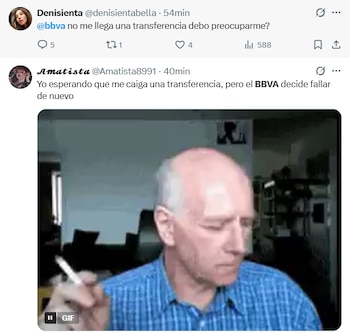 Usuarios indican que transferencias entre bancos tardan horas en reflejarse, aunque Banxico las marca como liquidadas. (Captura: X)