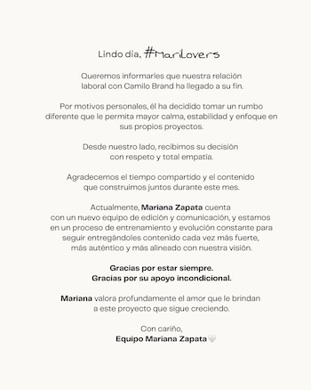 Camilo Brand rechazó críticas sobre