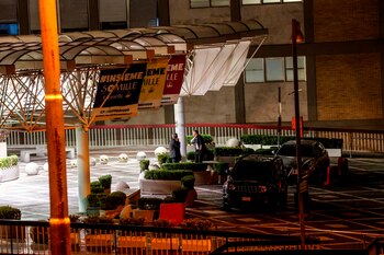 Entrada del Policlínico Gemelli de