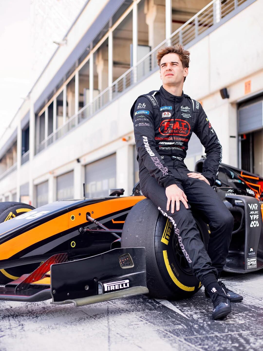 Nico hizo dos ensayos en mayo con autos de Fórmula 2, uno de ellos de su flamante escudería