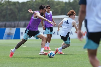La intimidad del entrenamiento de Argentina tras vencer a Argelia
