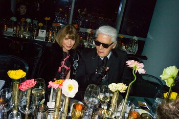 Karl Lagerfeld y Anna Wintour