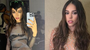 Danna Paola lució chullo, canta