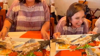 La presidenciable hizo una parada