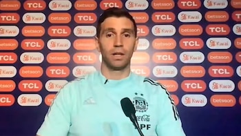 conferencia de prensa Dibu Martínez previa final Copa América 2021