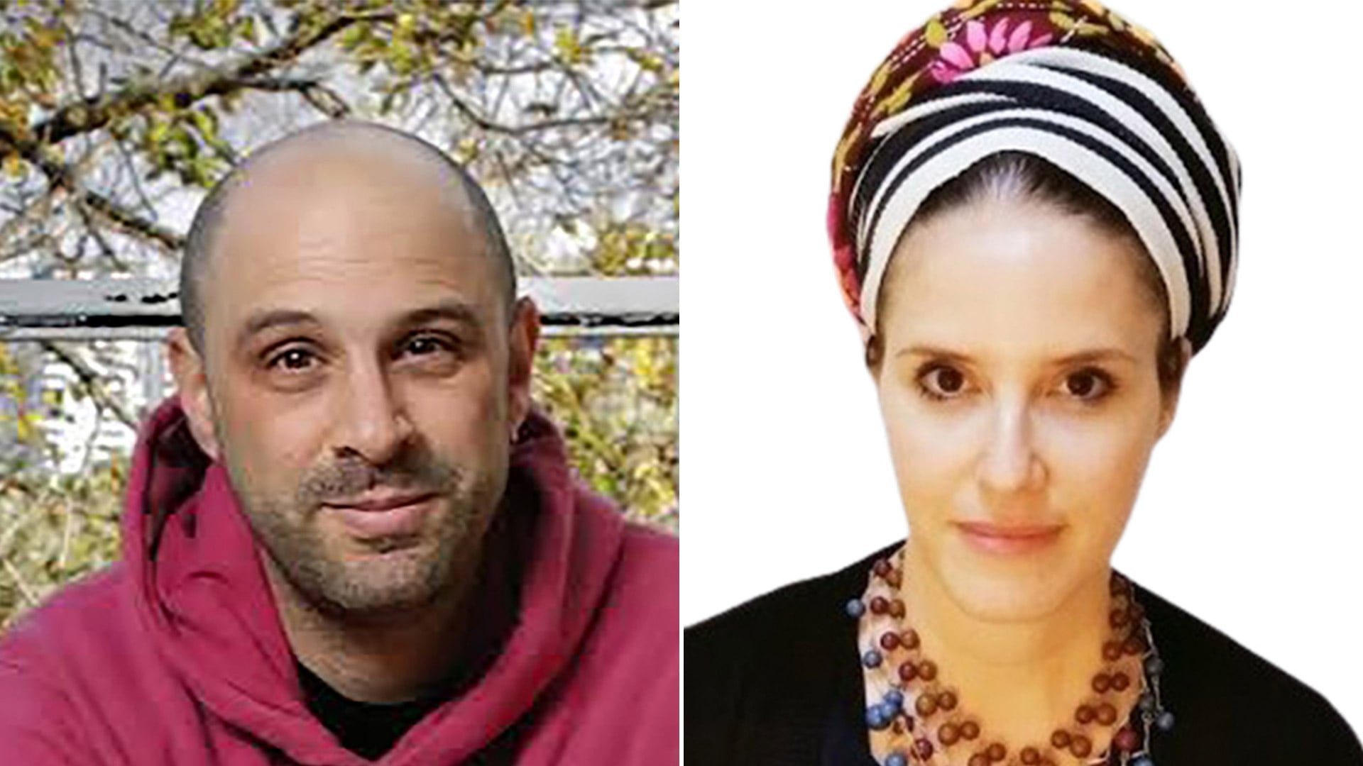 Yair Agmon y Oriya Mevorach, con historias de coraje y de dolor.