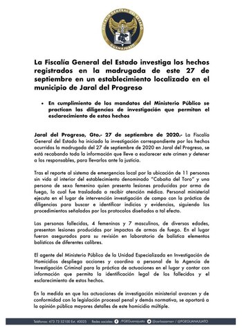 Fiscalía Guanajuato @FGEGUANAJUATO