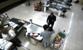 Imágenes del atraco al Mercadona