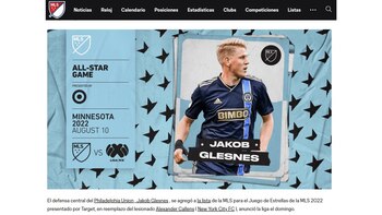 Comunicado de la MLS con la desconvocatoria de Alexander Callens para el Juego de las Estrellas.