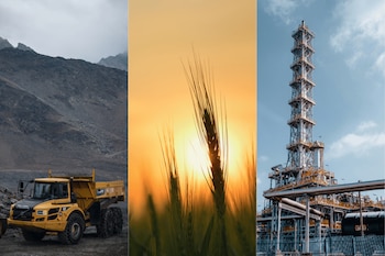 Minería, agro y petróleo