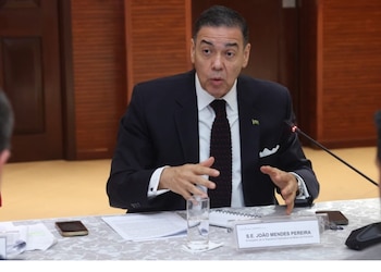 Joao Mendes Pereira, embajador de Brasil en Panamá, formó parte del encuentro. (MRE)