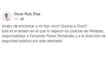Mensaje de Óscar Ruiz Díaz