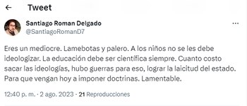 Usuario critica a Genaro Lozano