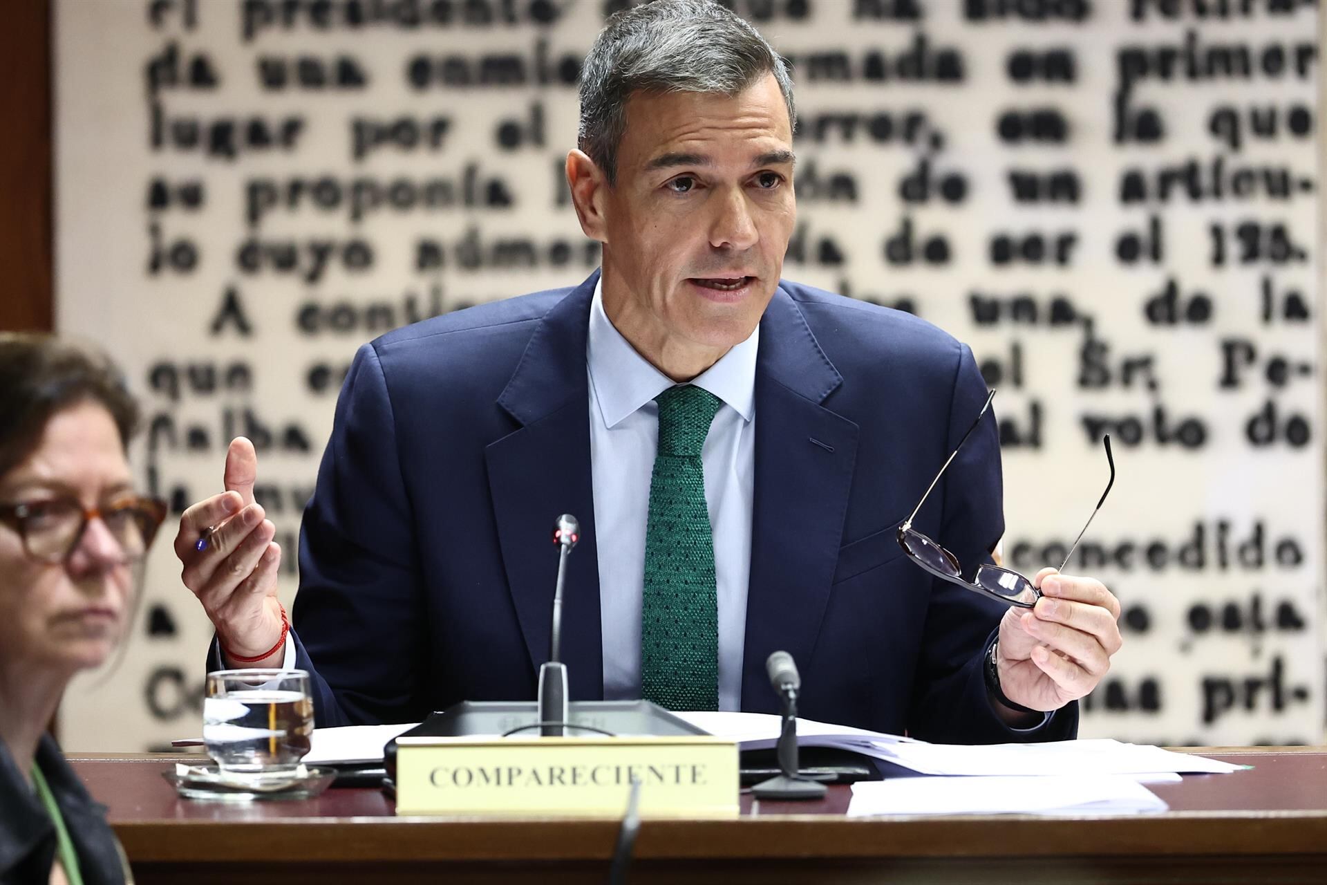 Pedro Sánchez en la comisión de investigación del Senado sobre el caso Koldo