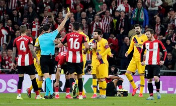 Lionel Messi fue amonestado pro