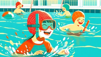 niños felices juegan y se divierten en una pileta - (Imagen Ilustrativa Infobae)