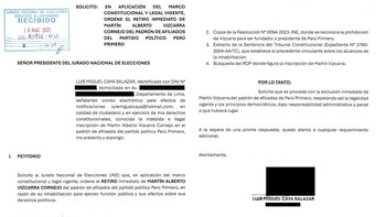 Solicitud contra Martín Vizcarra ante