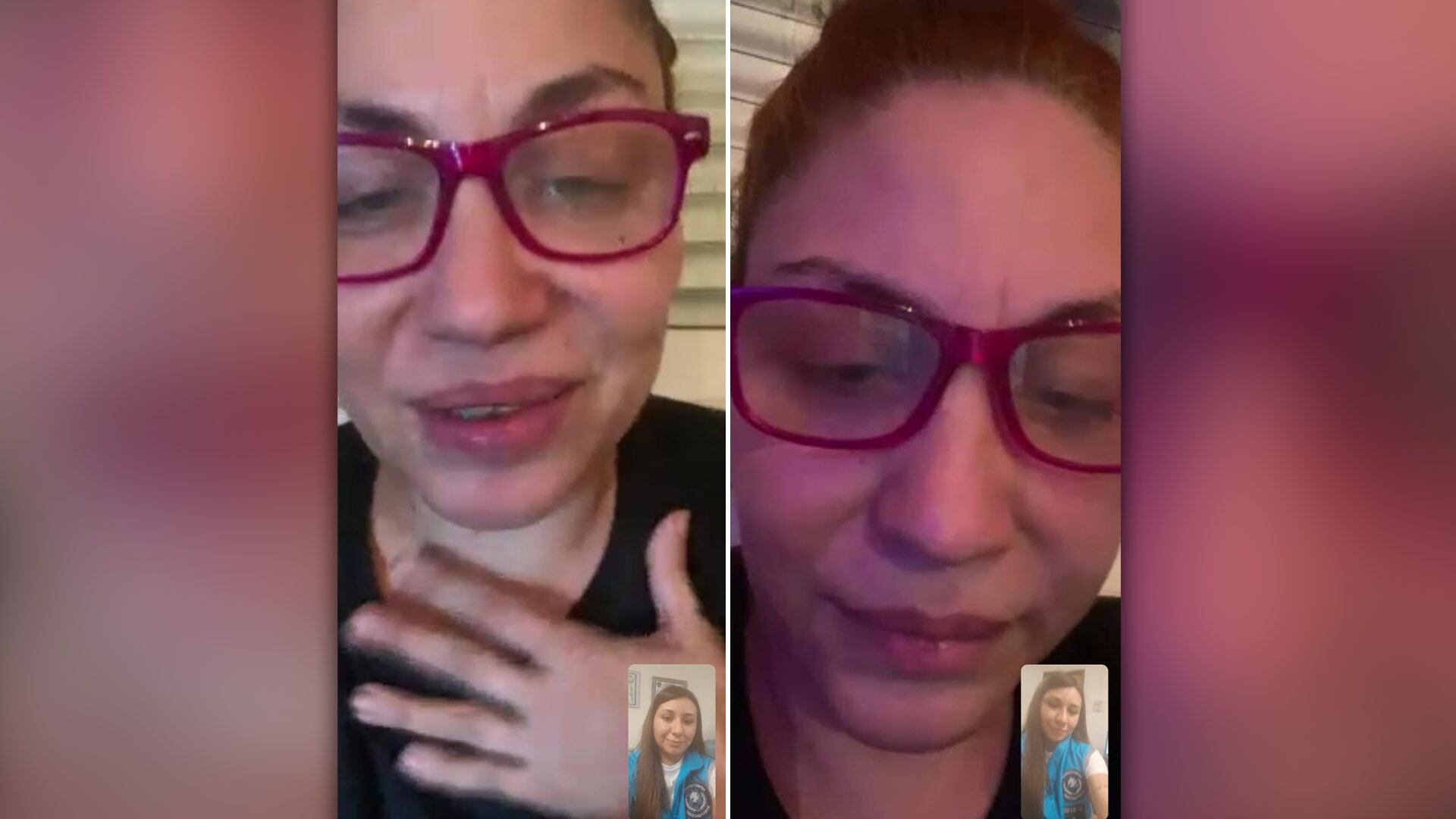 Lourdes durante la tarde del martes en su contacto con la Policía de la Ciudad