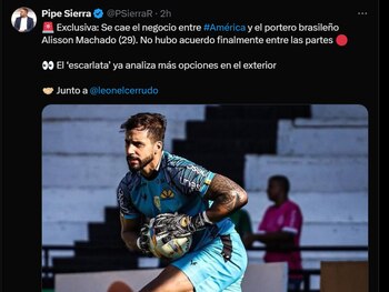 El golero brasileño no se