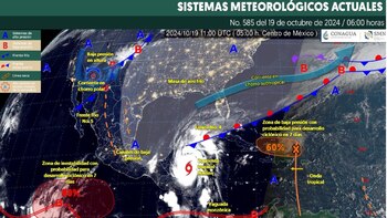 Clima para hoy 19 de octubre en el país en presencia de la Tormenta Tropical Nadine (SMN)