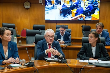 Mario Lubetkin, canciller de Uruguay,